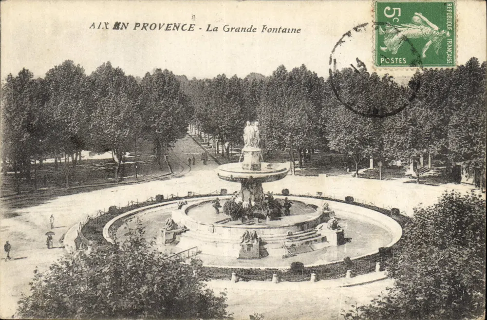 Aix-en-Provence - Die Grande Fontaine — unbekannter Verlag, Seriennummer nicht sichtbar - Vorderseite