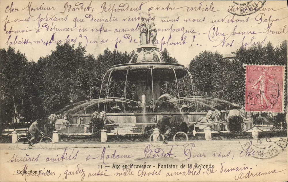 Aix-en-Provence — Fontaine de la Rotonde — unbekannter Verleger, Nr. 11 - Vorderseite