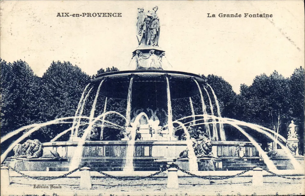 Aix-en-Provence — La Grande Fontaine — Edition Bours - Vorderseite
