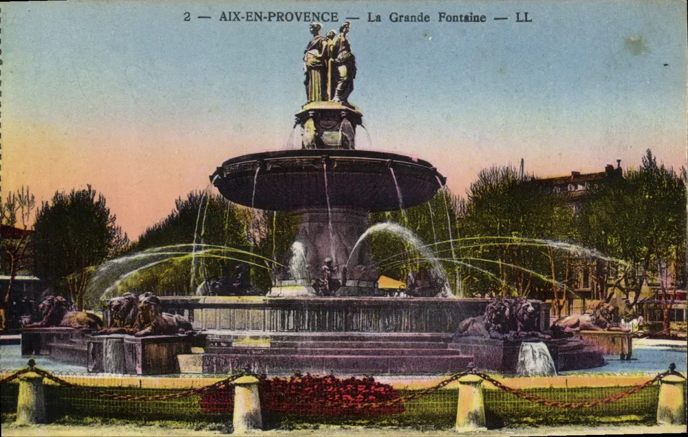 Aix-en-Provence — La Grande Fontaine — LL - Vorderseite