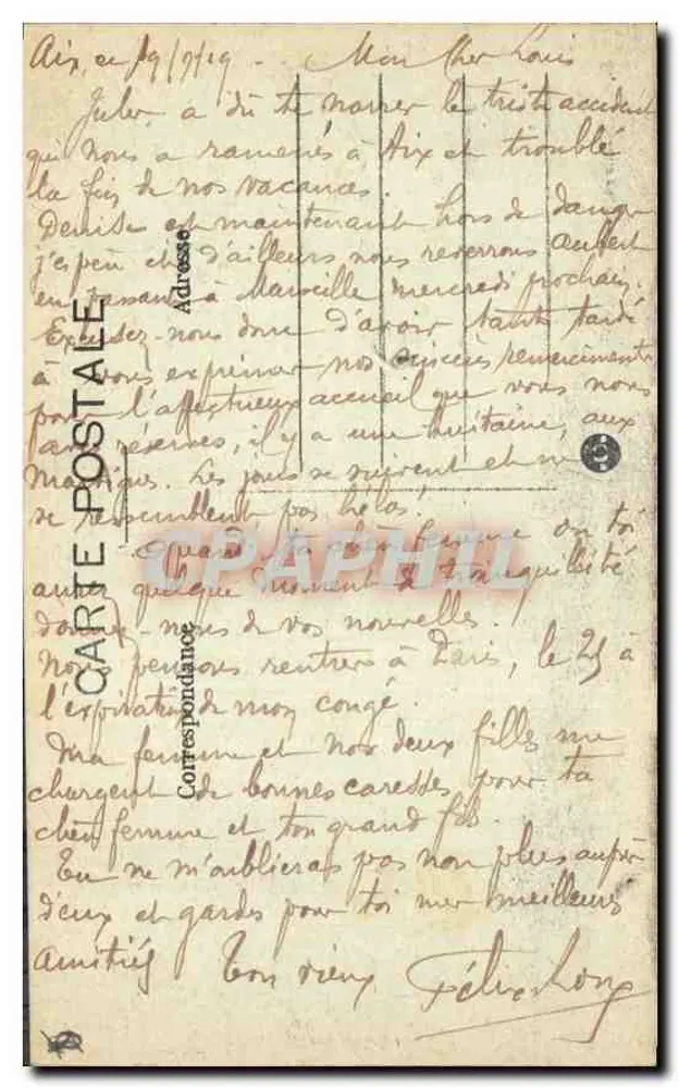 Aix-en-Provence — Fontäne der Rotunde — C. Nerréter, n°11 - Rückseite