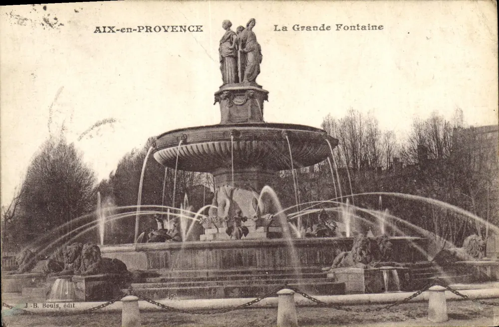 Aix-en-Provence — Die Große Fontäne — J.-B. Bouis, Verlag - Vorderseite