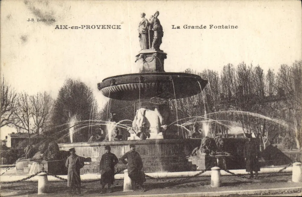 Aix-en-Provence — Die Große Fontäne — J-B. Bouils Verlag - Vorderseite