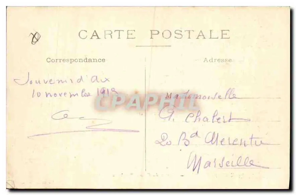 Aix-en-Provence — Uscita del Cours Mirabeau — Ger - Verso