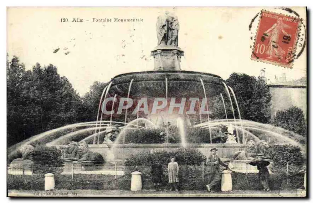 Aix - Fontaine Monumentale — Coleção Juszkund Aix, n°120 - Frente