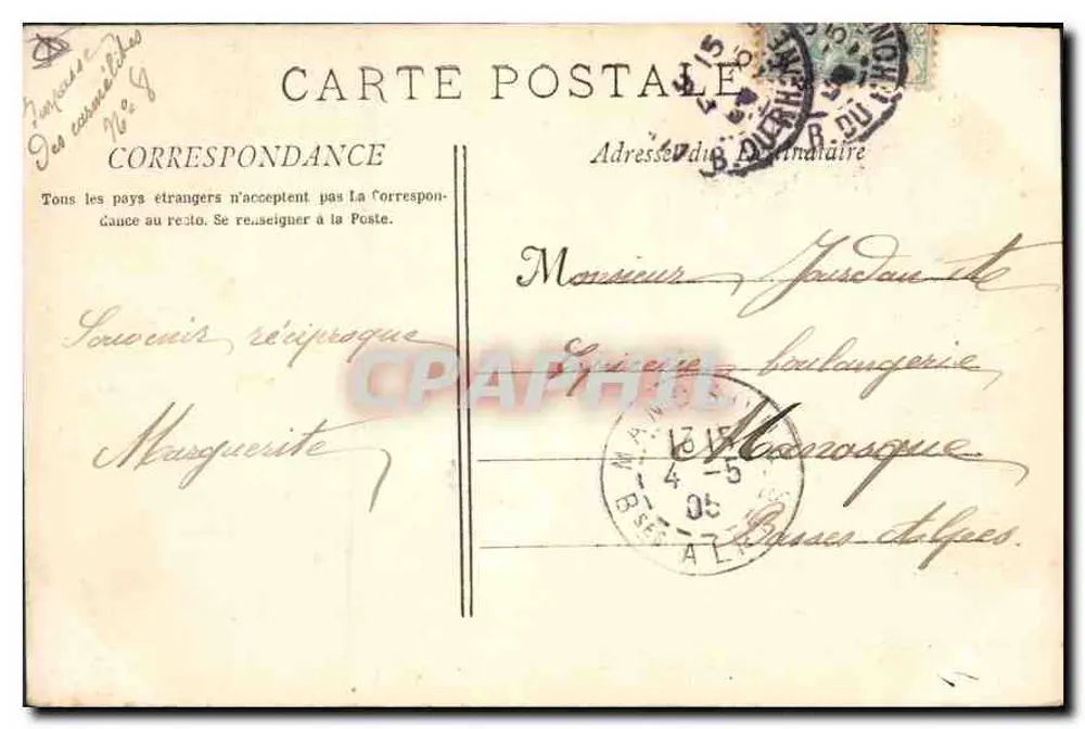 Aix-en-Provence — La Grande Fontaine — Sammlung C. M. - Rückseite