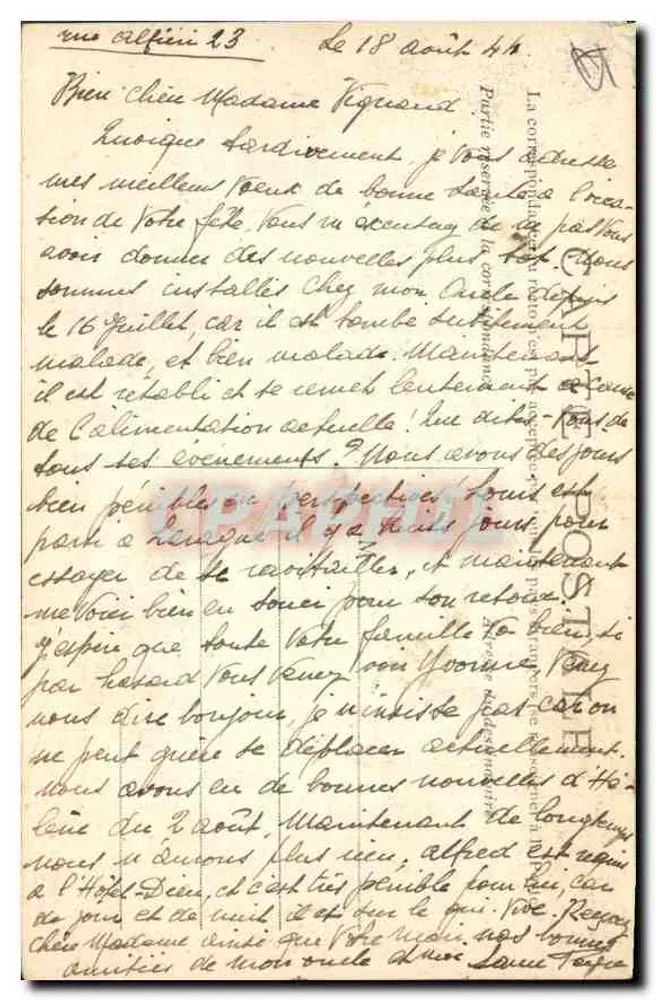 Aix-en-Provence — Saída do Cours Mirabeau — Germainet, editor - Verso