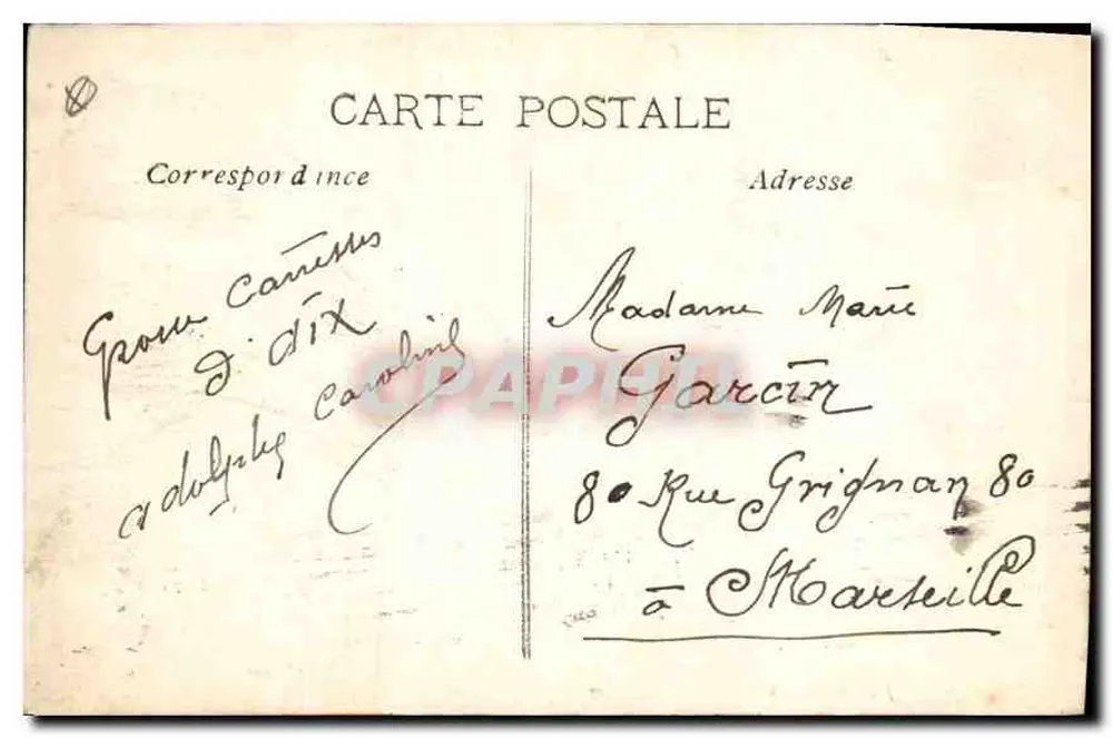 Aix-en-Provence — La Grande Fontaine — J.B. Bonis édit. - Rückseite