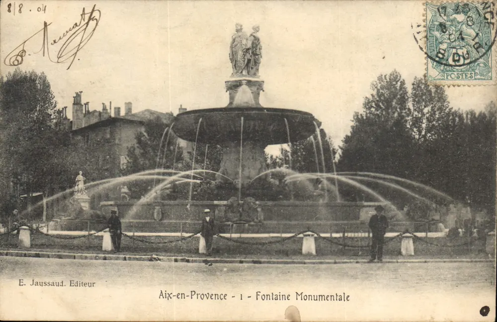 Aix-en-Provence — Fontaine Monumentale — E. Jaussaud, Editora - Frente