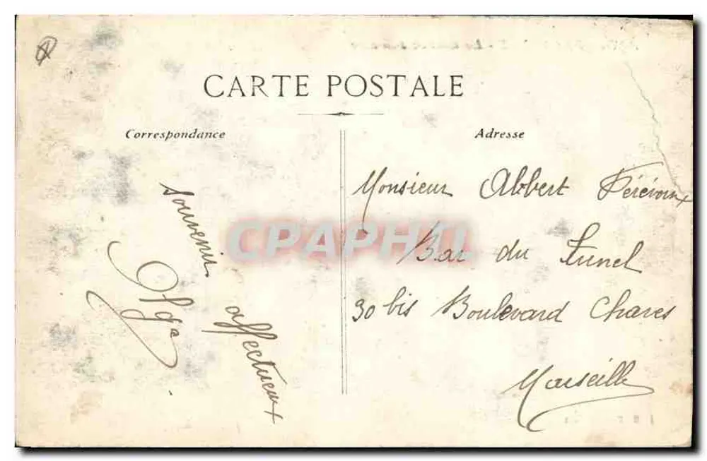 AIX-en-PROVENCE - Die Grande Fontaine — unbekannter Verlag, Seriennummer nicht sichtbar - Rückseite