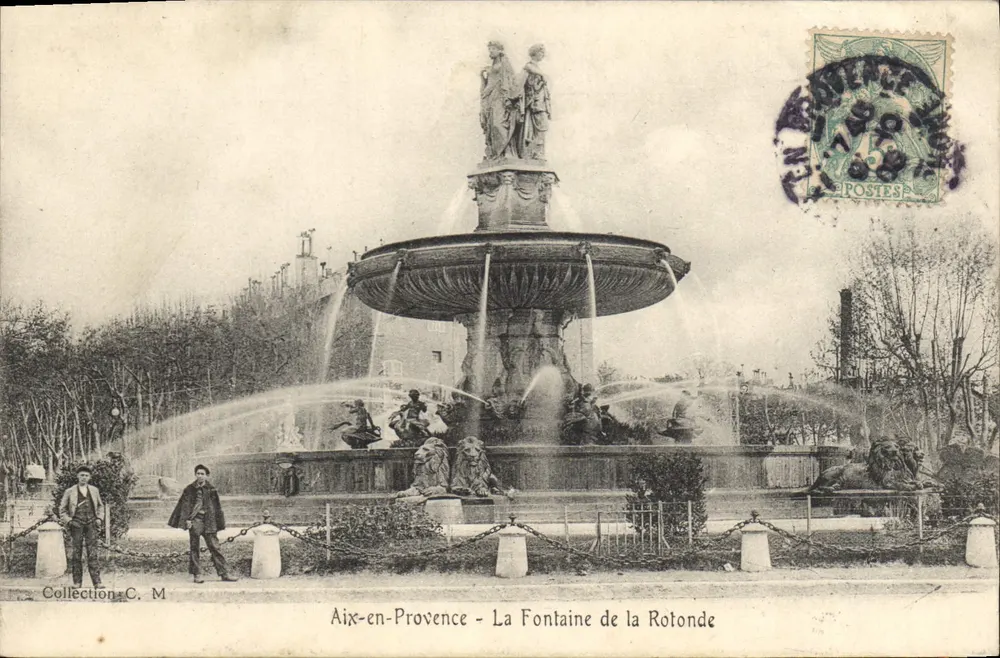 Aix-en-Provence — La Fontaine de la Rotonde — Collection C. M. - Vorderseite