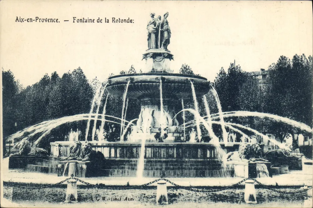 Aix-en-Provence — Fontaine de la Rotonde — C. M. Martinel Aix - Vorderseite