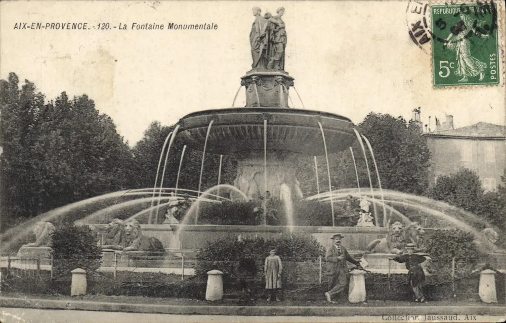 Aix-en-Provence — La Fontaine Monumentale — Collection Jaussaud, Aix - Vorderseite