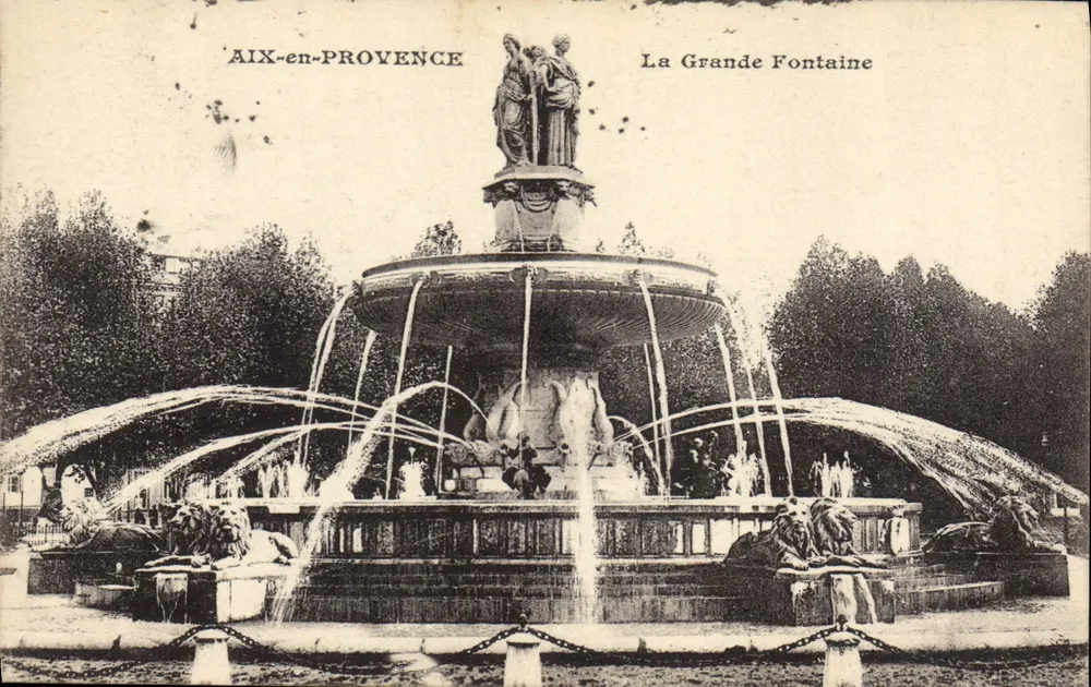 Aix-en-Provence — La Grande Fontaine — Verlag unbekannt - Vorderseite