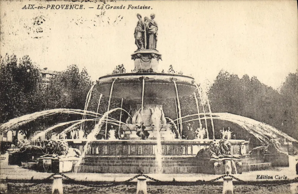 Aix-en-Provence — Die Große Fontäne — Edition Carle - Vorderseite