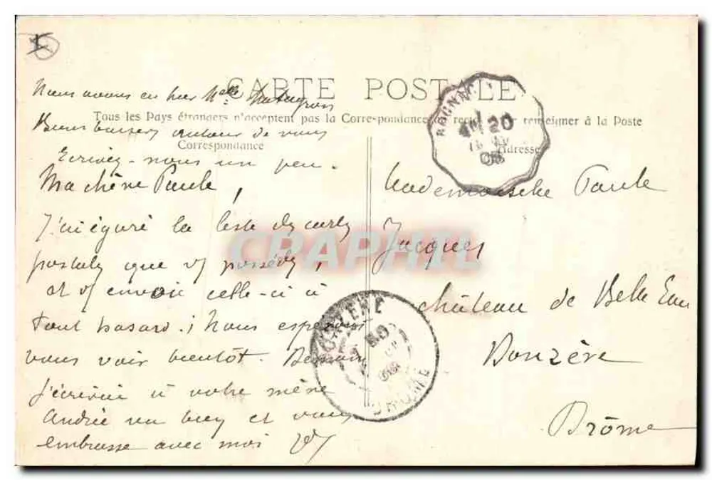 Aix-en-Provence - Fontäne der Rotonde — Sammlung C. M. - Rückseite