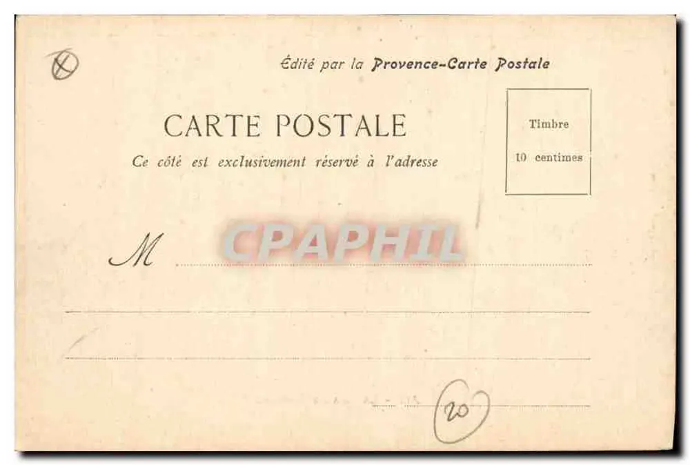 Aix - A Grande Fonte — editor Provence-Carte Postale - Verso
