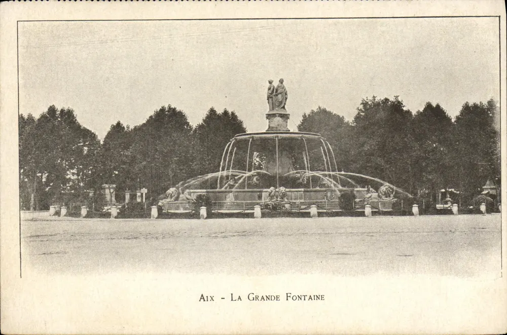 Aix - A Grande Fonte — editado pela Provence-Carte Postale - Frente