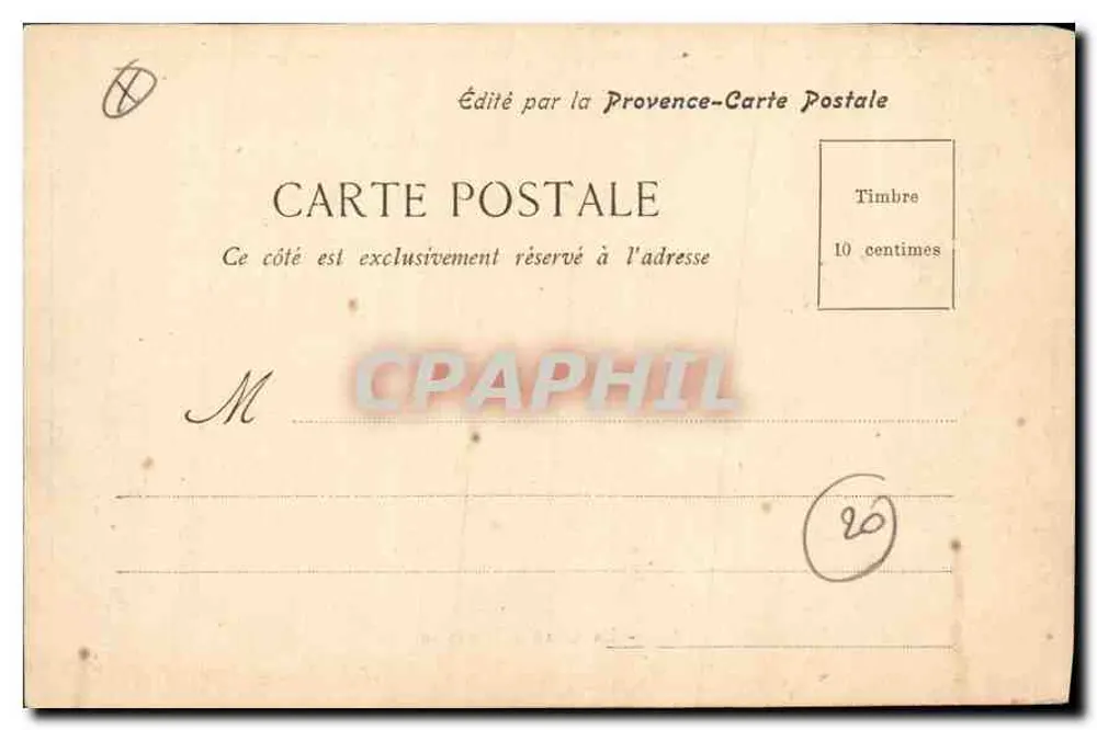 Aix - A Grande Fontaine — editado pela Provence-Carte Postale - Verso