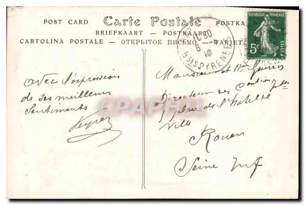 Biarritz — A Costa dos Bascos — ND Pbot. n°387 - Verso