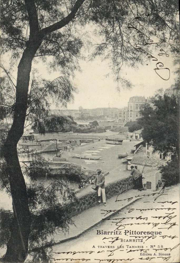 Biarritz — Ansicht der Tamaris — Ausgabe A. Simons, N° 58 - Vorderseite