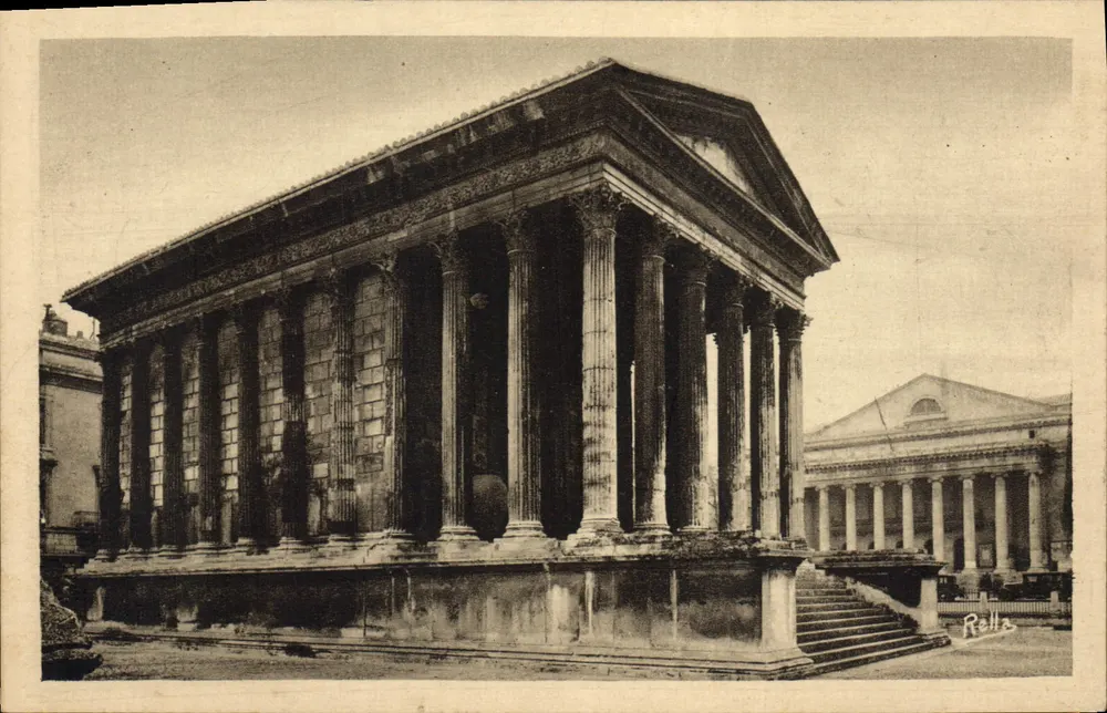 Nîmes — A Maison Carrée (monumento romano) — editor Rolla, n° de série 1.681 - Frente