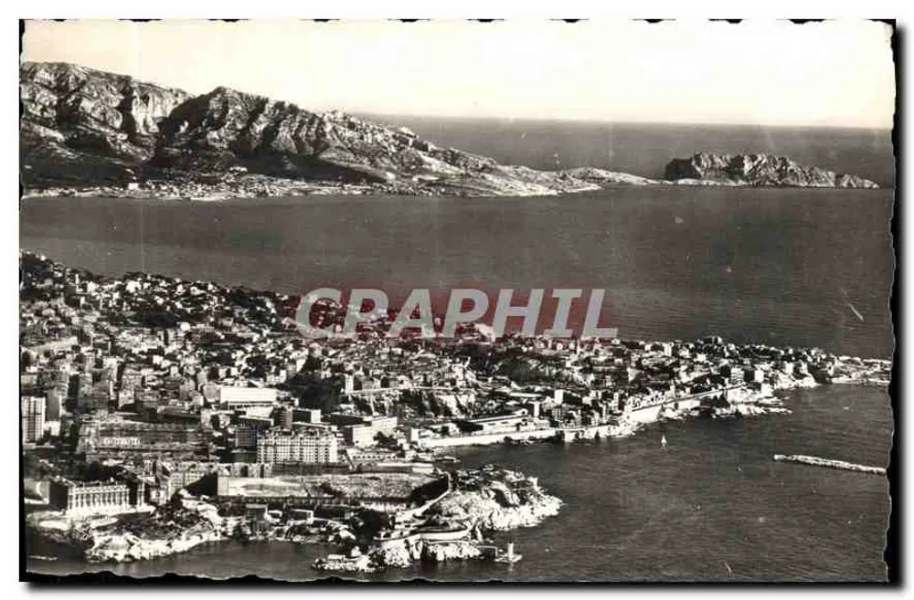 Vista aérea da Corniche em Malmousque — Marseille — Photo-estigie - Frente