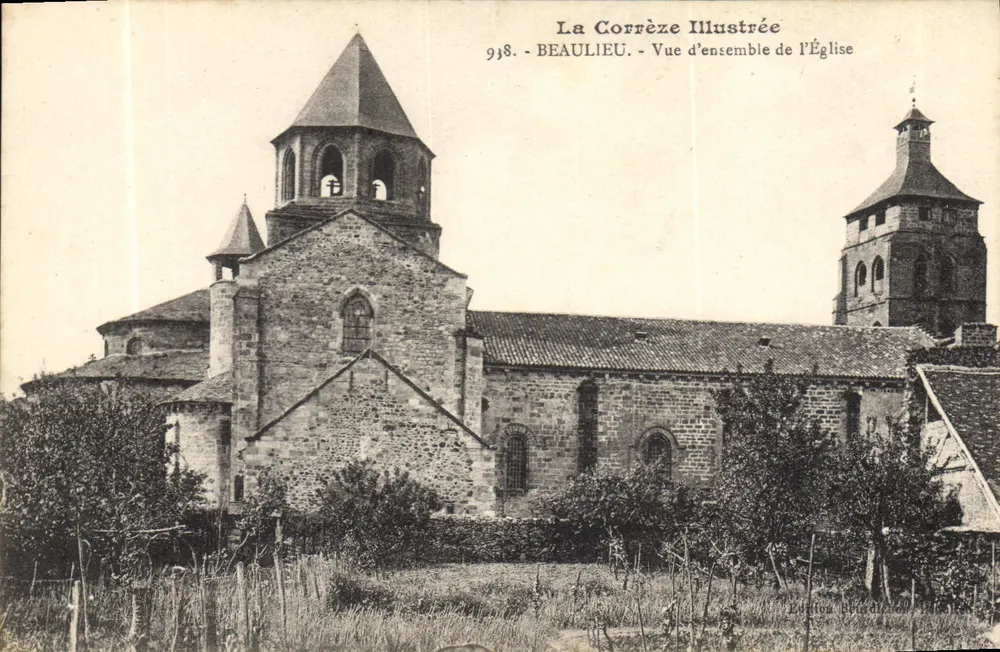 Beaulieu - Übersicht der Kirche — La Corrèze Illustrée, Nr. 918 - Vorderseite