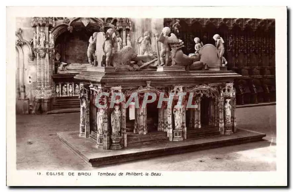 Kirche von Brou — Grabmal von Philibert-le-Beau — Ausgabe der Historischen Denkmäler - Vorderseite