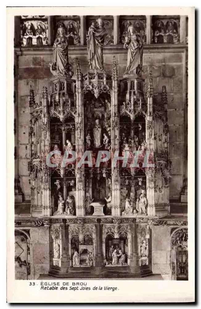 Kirche von Brou - Retabel der Sieben Freuden der Jungfrau - Vorderseite