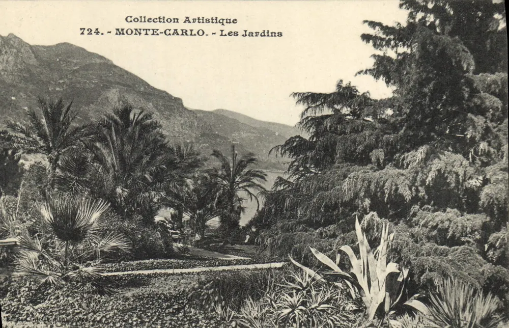 Monte-Carlo — Die Gärten — Künstlerische Sammlung n°724 - Vorderseite
