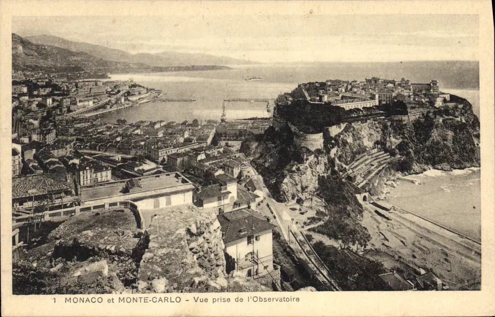 Monaco und Monte-Carlo — Ansicht vom Observatorium — Edition Madame Grand, Monte-Carlo - Vorderseite