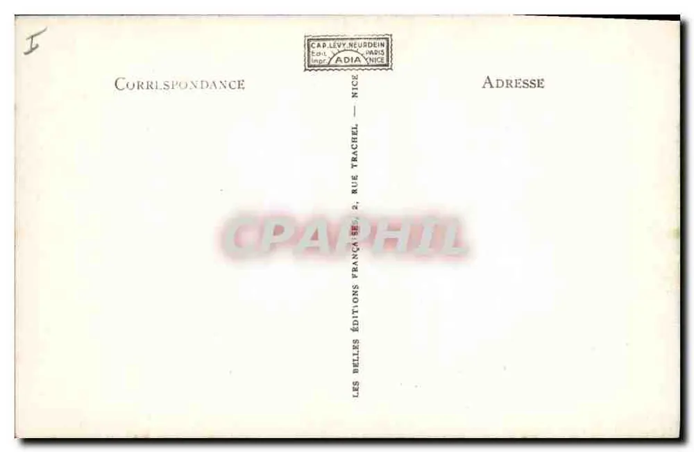 Montélimar — O Parque e o Lago — CAP 41, editado por Adia - Verso