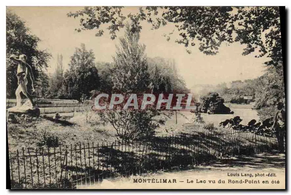 Montélimar — Der See vom Rond-Point im Sommer gesehen — Louis Lang, phot.-edit. - Vorderseite
