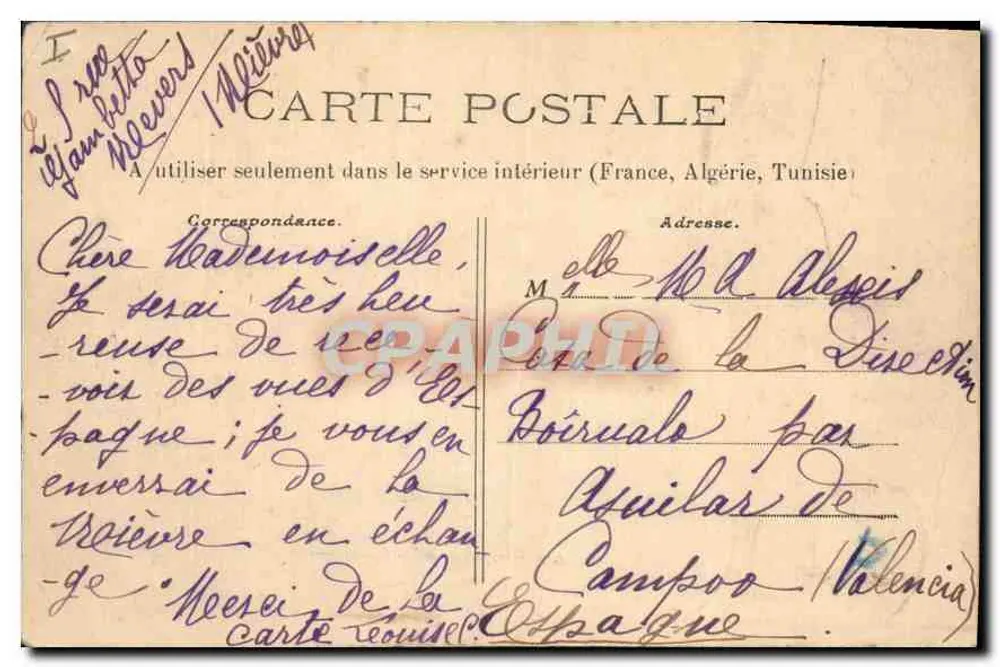 Schloss-Chinon — Die Glissotte — Verleger: Le Moryand Pittoresque, n°11 - Rückseite