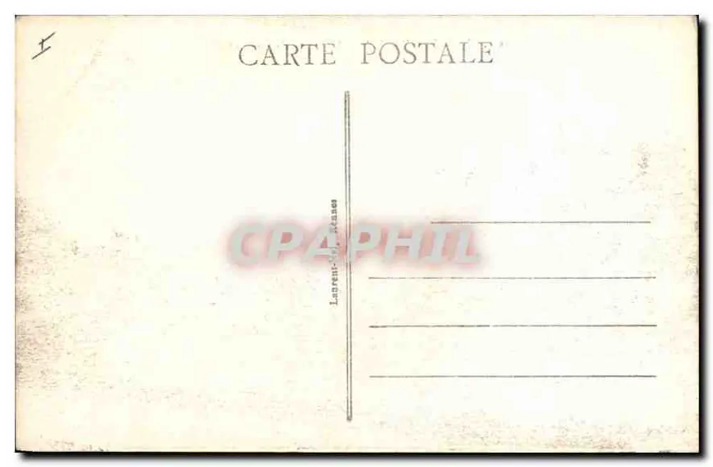 Vannes - Aussicht auf die Stadt von der Garonne — 1920, Verlag Laurent-Martin, n° 3665 - Rückseite