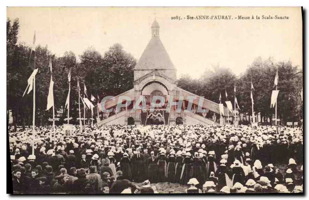 Ste-Anne-d'Auray — Messe à la Scala-Sancta — éditeur Laurent-Xal, Rennes, n° 2085 - Vorderseite