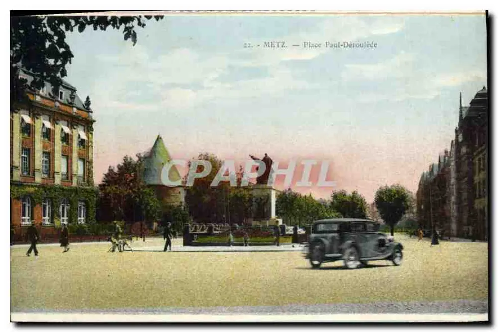 Metz — Praça Paul-Déroulède — Edição Hecker - Frente