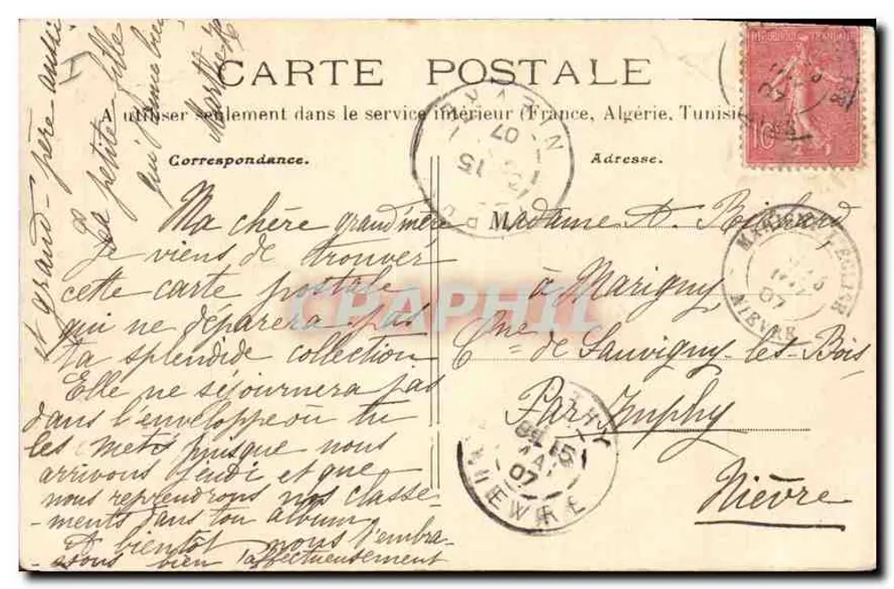 Saint-Honoré — O Deserto — O Morvand Pitoresco — Editor não identificado, n° 4 da série 58 - Verso