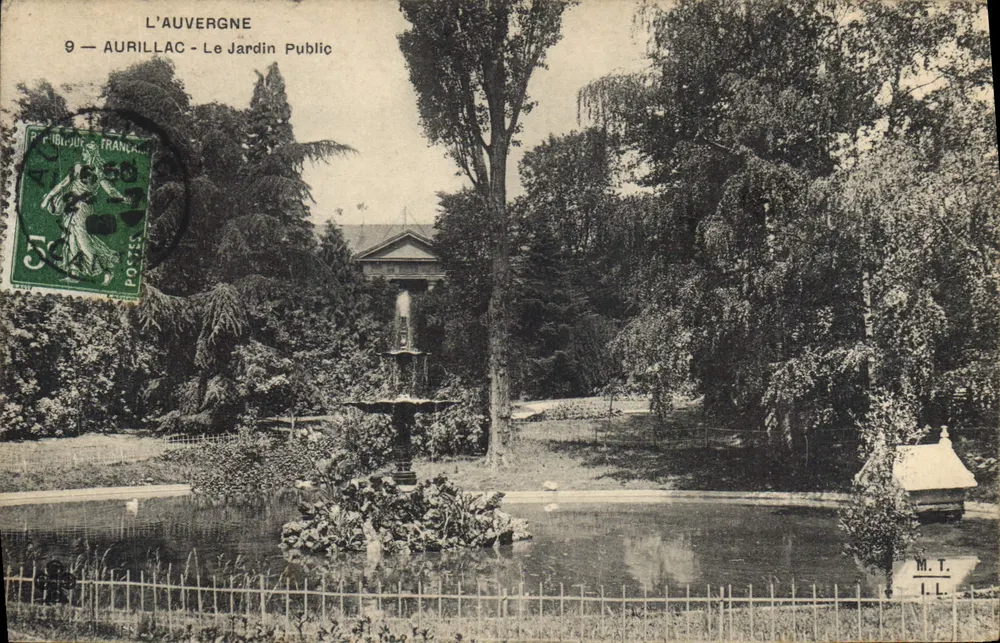 Aurillac - Der Öffentliche Garten — Auvergne, Verlag M.T.I.L. - Vorderseite
