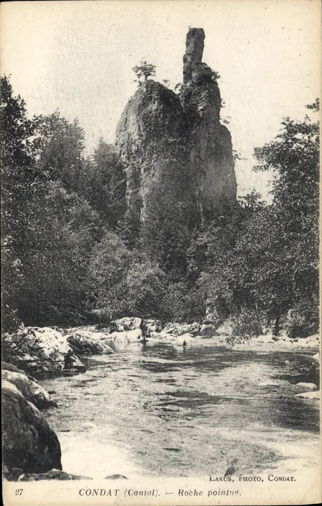Condât (Cantal) — Roche Pointue — Lanus, Foto, Condât, n°27 - Frente