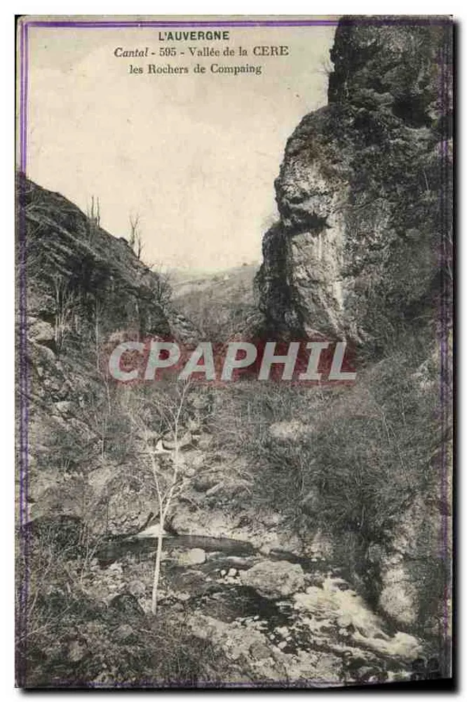 L'Auvergne - Cantal - Tal der Cère - die Felsen von Compaing - Vorderseite