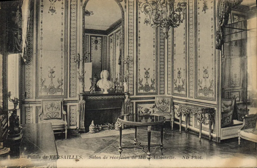 Schloss VERSAILLES — Empfangszimmer von Marie-Antoinette — ND Phot. - Vorderseite