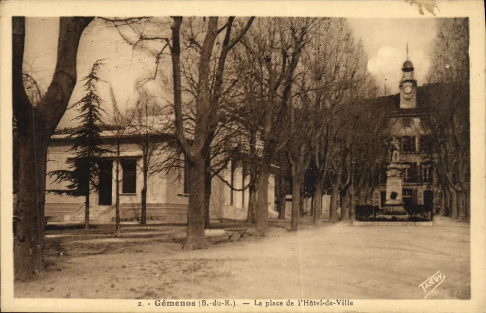 Gémenos (B.-du-R.) — Der Rathausplatz — Tardy - Vorderseite