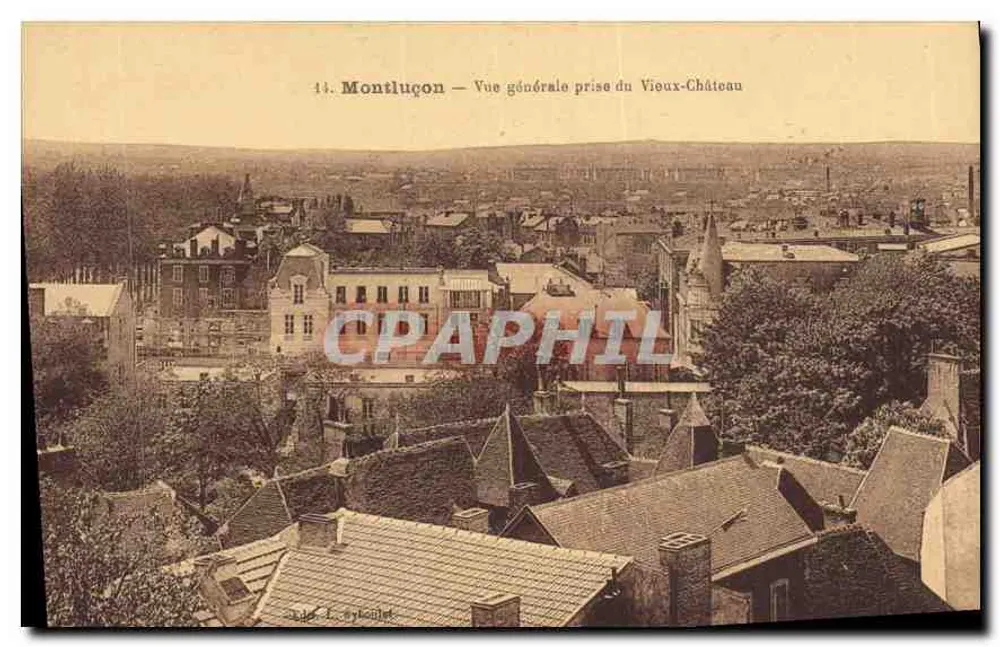 Montluçon — Allgemeiner Blick vom Alten Schloss — Imp. Prot & Thiriat, Toulouse - Vorderseite