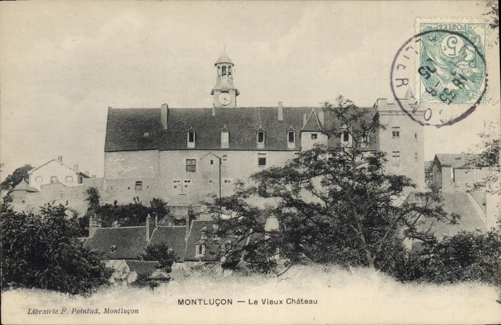 MONTLUÇON — O Velho Castelo — Livraria F. Pointud, Montluçon - Frente
