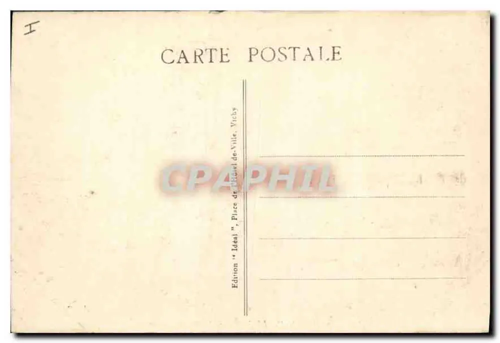 Montluçon — A Igreja de São Pedro — Editor Ideal, n° 2228 - Verso