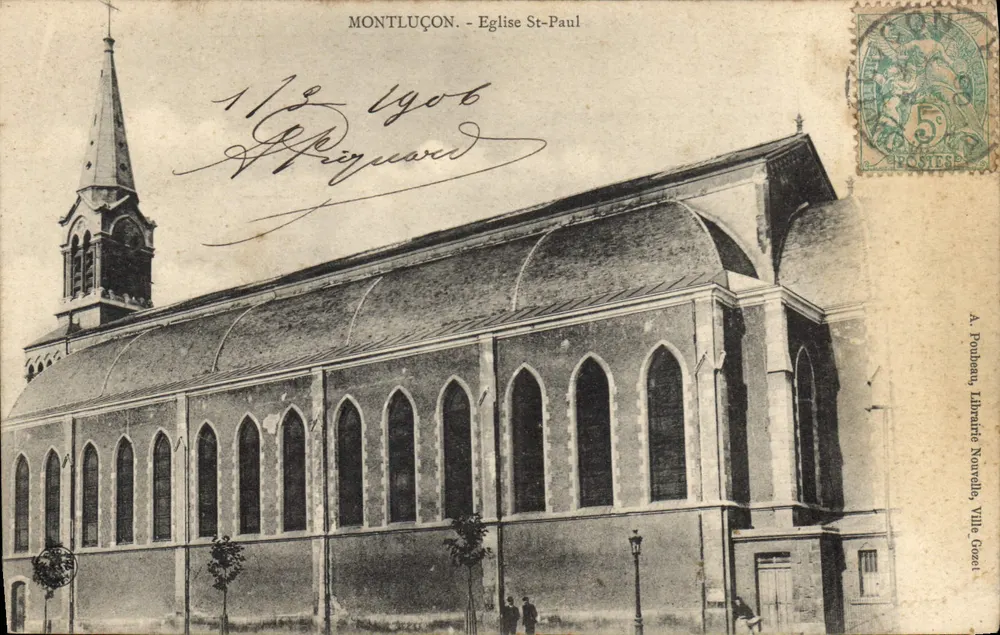 Montluçon - Kerk van Sint-Paulus — A. Poubau, Librairie Nouvelle, Ville Coteau - Voorkant