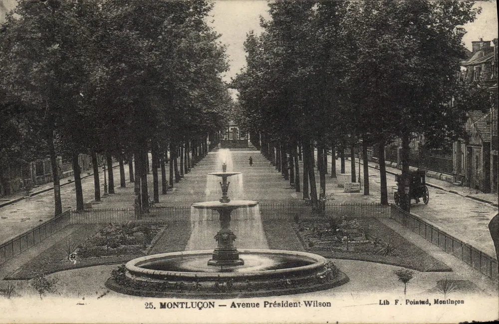 Montluçon — Avenue Président Wilson — Lib F. Pointud, Montluçon - Anverso