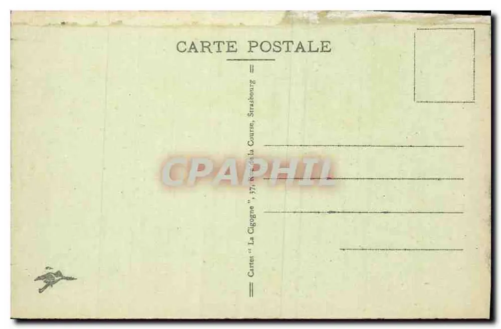 Lago Negro (alt. 950 m.) — vista panorâmica — Cartas 'La Cigogne', Strasbourg - Verso